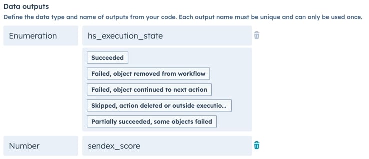 Coded-workflow-output-sendex